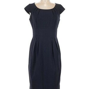🔥🖤EEUC CALVIN KLEIN CAP SLEEVE BLACK CAREER COCKTAIL DRESS SIZE 12